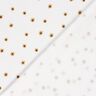 Muślin / Tkanina double crinkle słoneczniki &ndash; kość słoniowa/stare złoto,  thumbnail number 4