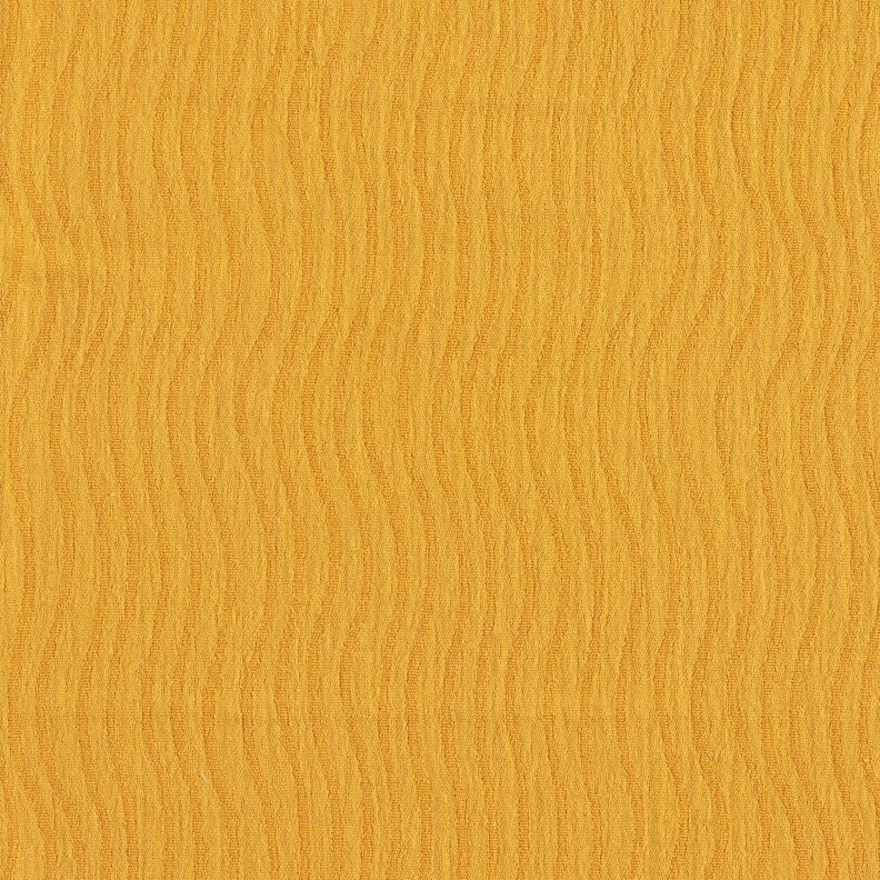 Mieszanka lnu i bawełny Żakard wzór w fale – żółty curry,  image number 5