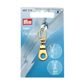 Modny uchwyt suwaka, oczko [ 41 x 12 mm ] | Prym – złoto metaliczny, 