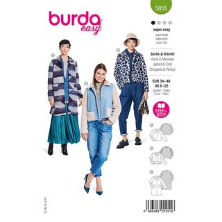 Kurtka / Płaszcz | Burda 5855 | 34-48, 