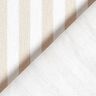 Tkanin dekoracyjna Half panama podłużne pasy – jasnobeżowy/biel,  thumbnail number 4