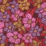 LENZING™ EcoVero™ Tkanina wiskozowa kwiaty | Poppy Fabrics – merlot/brzoskwinia,  thumbnail number 1