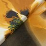 Szyfon w akwarelowe kwiaty – biel/żółty curry,  thumbnail number 4