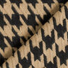Materiał na płaszcze mieszanka z bawełną w pepitkę – czerń/zawilec,  thumbnail number 4