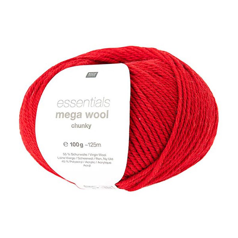 Essentials Mega Wool chunky | Rico Design – czerwień,  image number 1