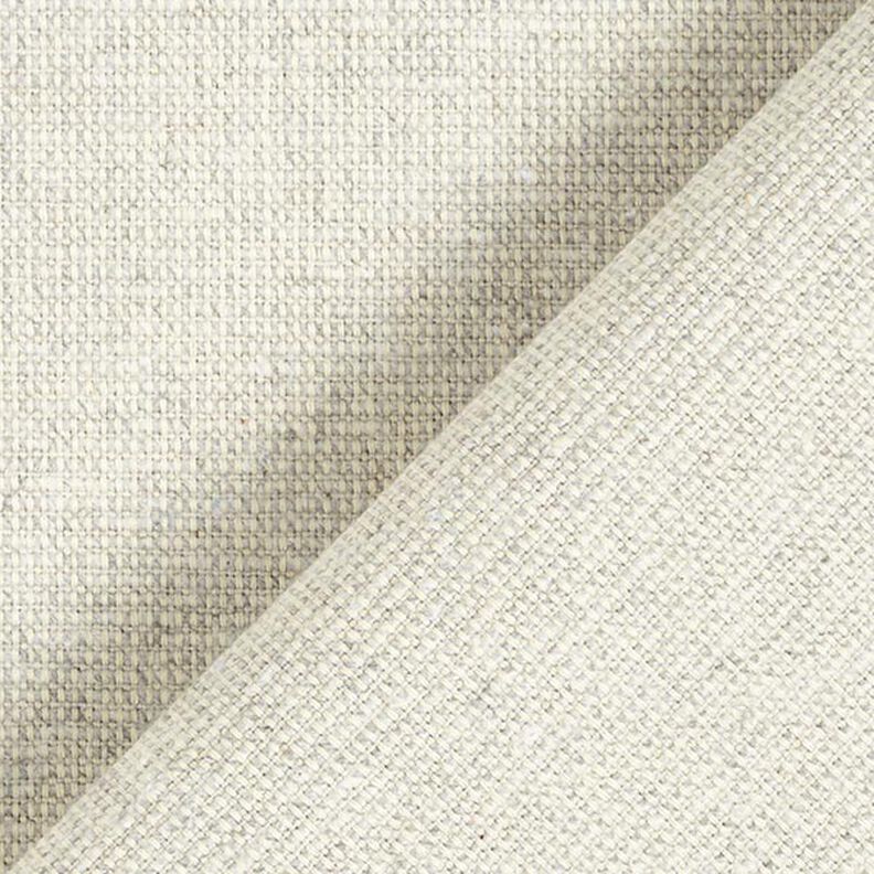 Tkanina dekoracyjna half panama o strukturze prążków bawełna z recyklingu – mglisty szary,  image number 3