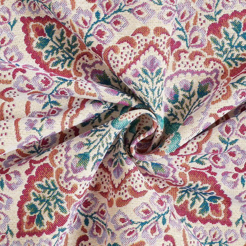 Panel dekoracyjny Gobelin duża mandala – pastelowy fiolet/jasnobeżowy,  image number 3