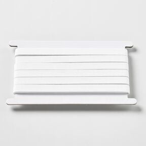 Taśma gumkowa gładka [5 m | 10 mm] – biel, 