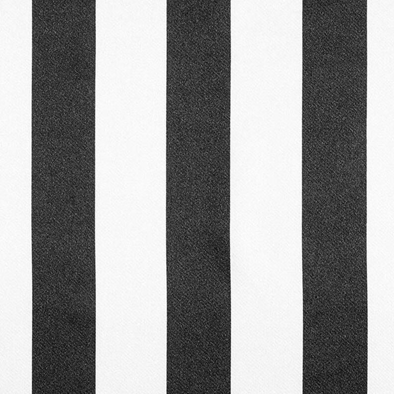 Satyna poliestrowa – szerokie podłużne pasy – czerń/biel,  image number 1