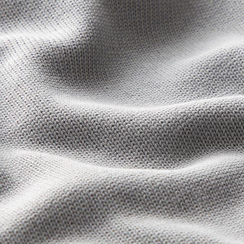 Dzianina swetrowa bawełniana – jasnoszary,  image number 2