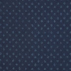 Denim z mieszanki bawełny dobby – ciemnogranatowy, 