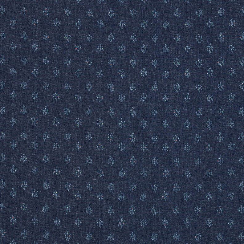 Denim z mieszanki bawełny dobby – ciemnogranatowy, image number 1