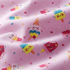 Tkanina bawełniana Kreton lody – róż, 