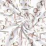 Dzianina dresowa drapana abstrakcyjne zwierzęta stepowe – biel,  thumbnail number 3