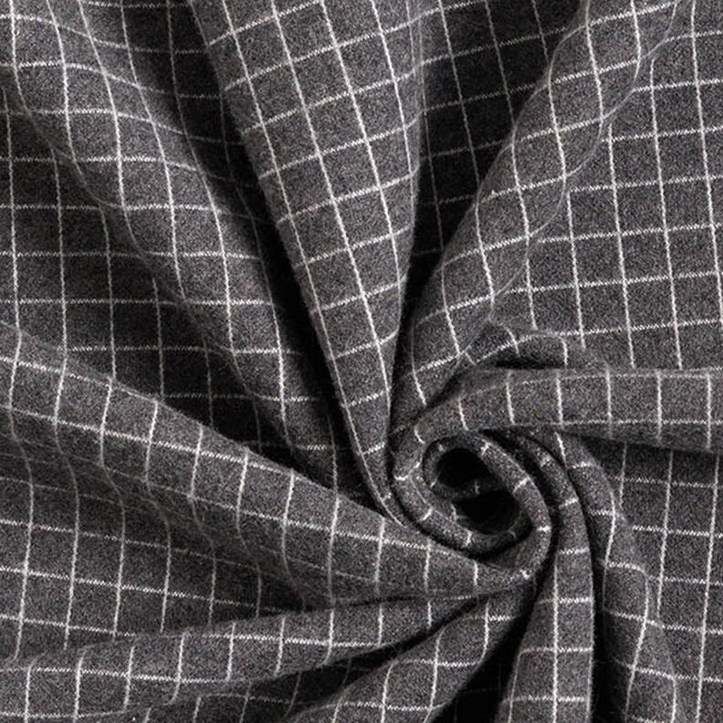 Dzianinowa żakardowa szorstka w kratę – ciemnoszary,  image number 4