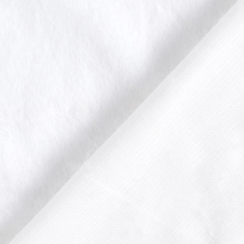 wysokiej jakości, jednokolorowe sztuczne futro – biel,  image number 3
