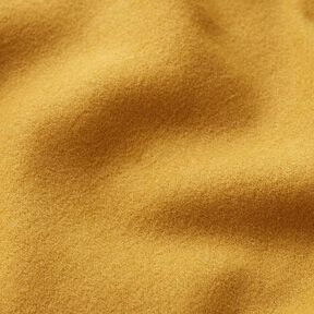 Materiał na płaszcze poliester z recyklingu – musztarda, 