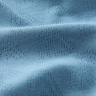 Dżersej o drobnym splocie z ażurowym wzorem tęcza – dżins, 