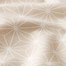 Tkanina bawełniana kreton japońskie gwiazdy Asanoha – piasek,  thumbnail number 2