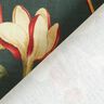 Tkanina dekoracyjna płótno nostalgiczne kwiaty – ciemna zieleń,  thumbnail number 4