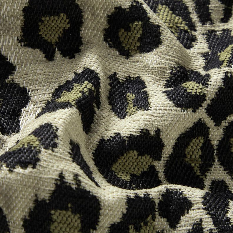 Tkanina tapicerska Żakard lampart – kreci/khaki, image number 2