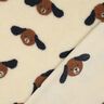 Puszysty plusz psie głowy | Poppy Fabrics – jasnobeżowy/czarny brąz,  thumbnail number 4