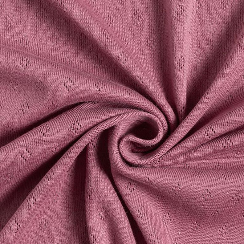 Dżersej o drobnym splocie z ażurowym wzorem – pastelowy fiolet,  image number 4