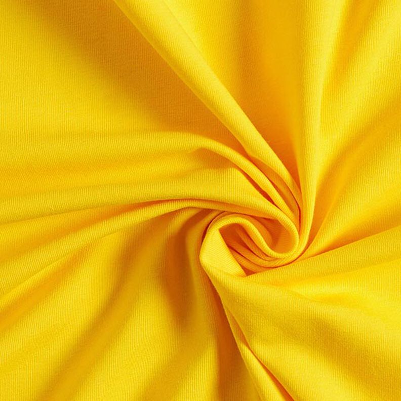 Dżersej bawełniany średniej ciężkości, jednokol. – słoneczna żółć,  image number 1