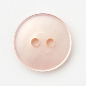 Guzik 2-dziurkowy błyszczący [Ø 15 mm] – różowy, 