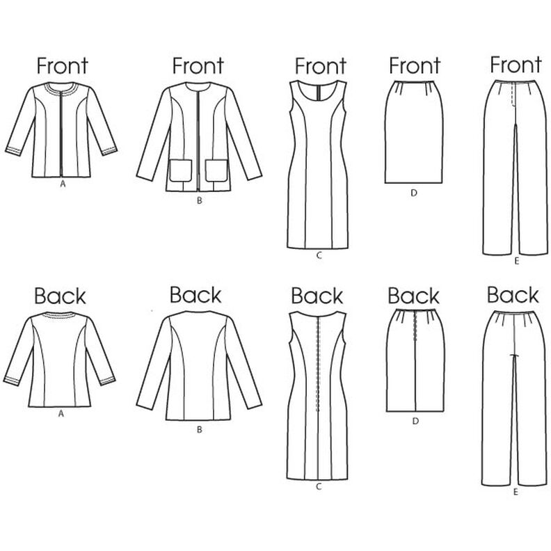 Kurtka|Sukienka|Spódnica|Spodnie, Butterick,  image number 10