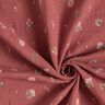 Muślin / Tkanina double crinkle delikatne kwiatuszki | by Poppy – burgund,  thumbnail number 3