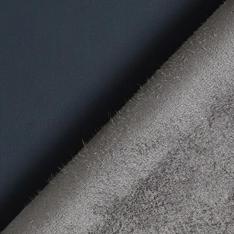 Sztuczna skóra z welurem na lewej stronie  – ciemnogranatowy,  image number 4