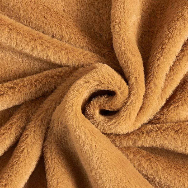 wysokiej jakości, jednokolorowe sztuczne futro – brąz sarni,  image number 1