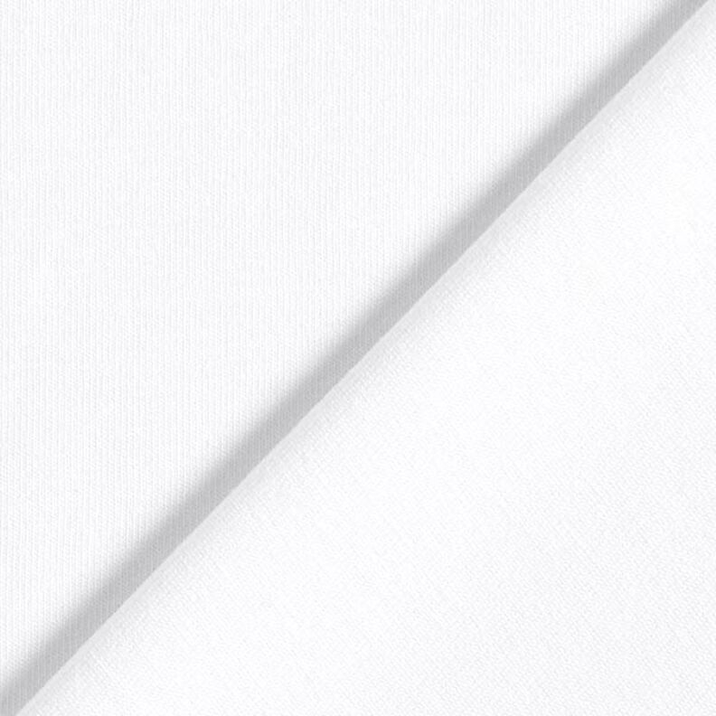 Dżersej bawełniany średniej ciężkości, jednokol. – biel,  image number 3