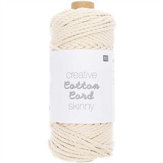 Włóczka do makramy Creative Cotton Cord Skinny [3mm] | Rico Design – naturalny, 
