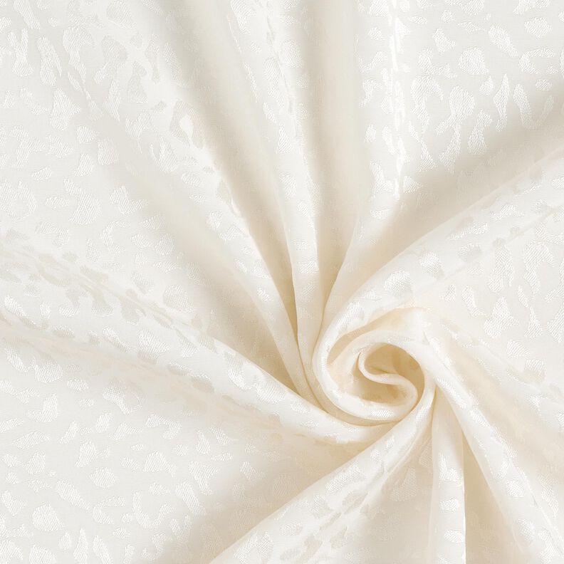Tkanina wiskozowa w panterkę – biel,  image number 3