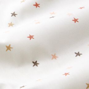 Popelina bawełniana małe gwiazdki – kość słoniowa, 