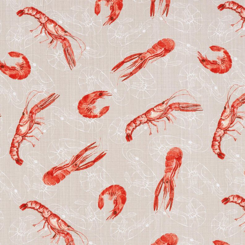Tkanin dekoracyjna Panama homar – nerkowiec/ognista czerwień,  image number 1