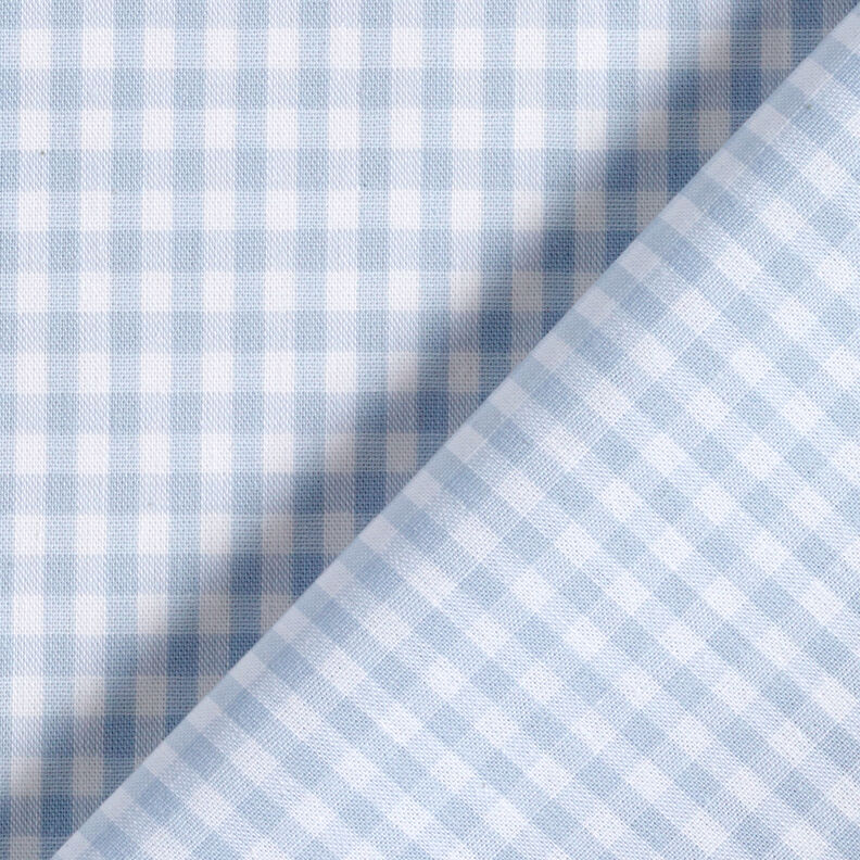 Tkanina bawełniana Kratka Vichy 0,5 cm – jasnoniebieski jeans/biel,  image number 4