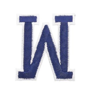 Aplikacja litera W [ Wysokość: 4,6 cm ] – granat, 