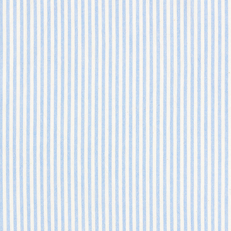 Mieszanka bawełny z wiskozą paski – jasnoniebieski/mleczna biel,  image number 1