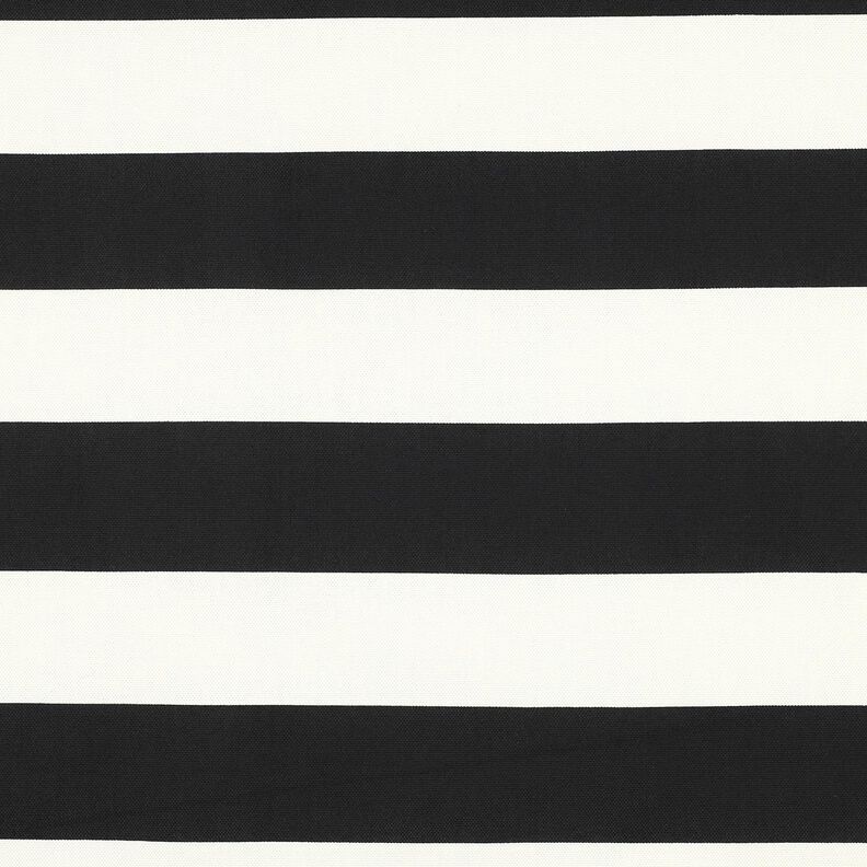 Tkanin dekoracyjna Płótno pogodne paski – czerń/biel,  image number 1