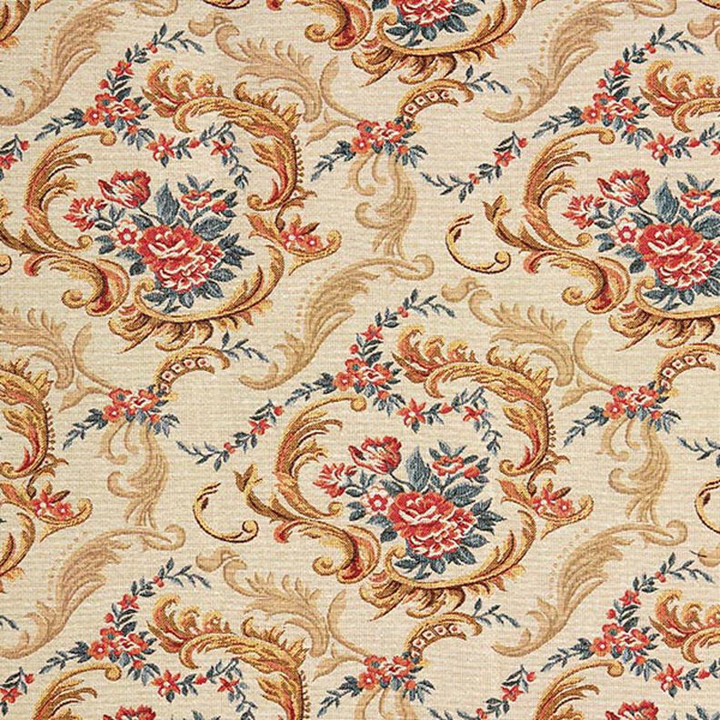 Tkanin dekoracyjna Gobelin elegancja – jasnobeżowy,  image number 1