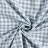 Tkanina bawełniana ze strukturą w kratkę – biel/jasnoniebieski,  thumbnail number 4