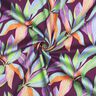 Satyna bawełniana nadruk cyfrowy w liście | Poppy Fabrics – bakłażan/jasna zieleń,  thumbnail number 3