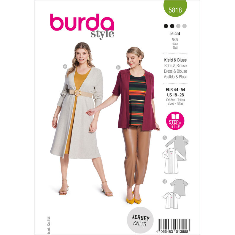 Plus-Size Sukienka / Bluza 5818 | Burda | 44-54,  image number 1