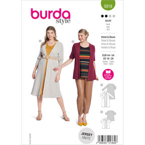 Plus-Size Sukienka / Bluza 5818 | Burda | 44-54, 