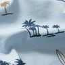 Dżersej bawełniany Hawaii Feeling – srebrny niebieski,  thumbnail number 2