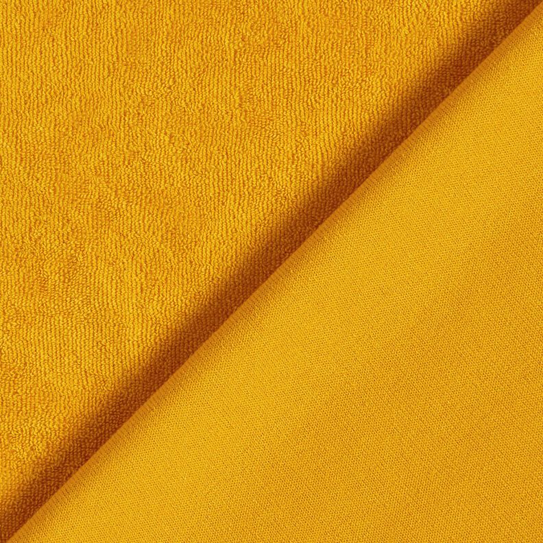 Tkanina frotte Strecz Jednokol – żółty curry,  image number 3