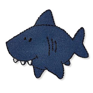 Aplikacja rekin [ 5 x 5,8 cm ] | Prym – granat, 